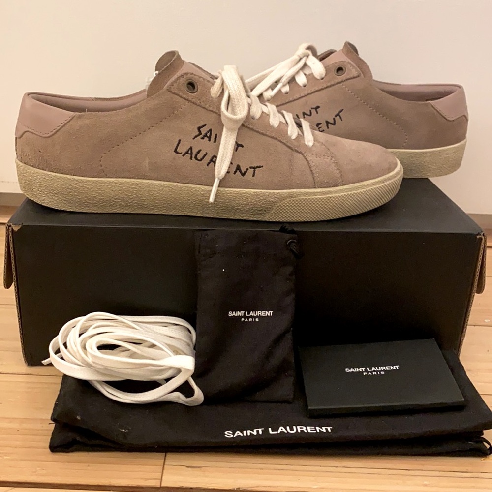 Saint Laurent Venice sneakers antique rose suede